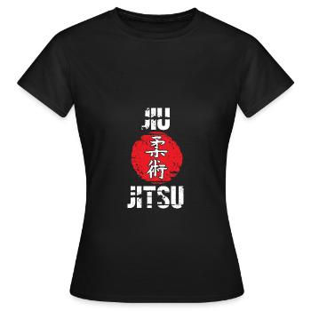Jiu Jitsu Selbstverteidigung - Frauen T-Shirt - Schwarz - Vorne - AI Model Female 172 dark (172cm)