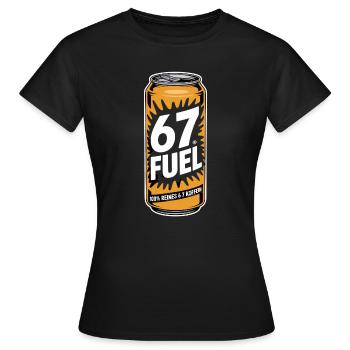 67 Fuel 100 Prozent Reines Koffein - Frauen T-Shirt - Schwarz - Vorne - AI Model Female 172 dark (172cm)