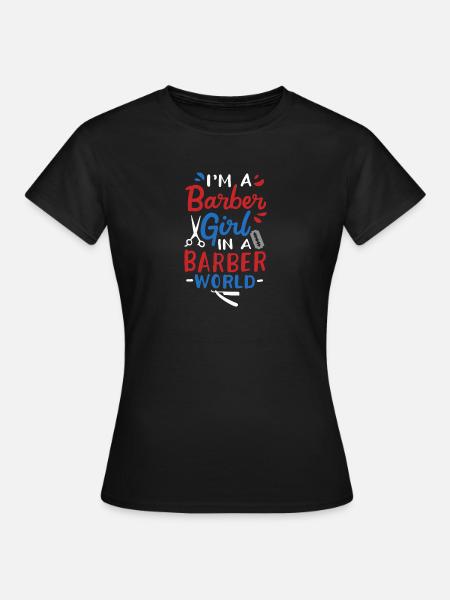 Friseurin - Frauen T-Shirt - Schwarz