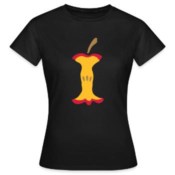 Apple - apple - Women's T-Shirt - black - Front - AI Model Female 172 dark (172cm)