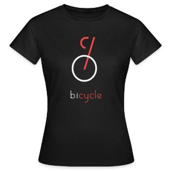Roue de vélo - T-shirt Femme - noir - Devant - AI Model Female 172 dark (172cm)