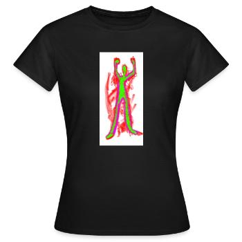 diable vert - T-shirt Femme - noir - Devant - AI Model Female 172 dark (172cm)