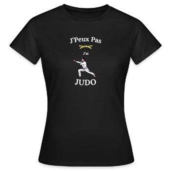 I can't, I have Judo - Women's T-Shirt - black - Front - AI Model Female 172 dark (172cm)