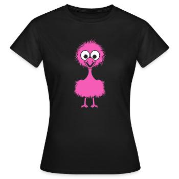 Strauß - Frauen T-Shirt - Schwarz - Vorne - AI Model Female 172 dark (172cm)