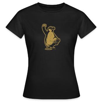 Résistez à la protestation Grunge des Pingouins - T-shirt Femme - noir - Devant - AI Model Female 172 dark (172cm)
