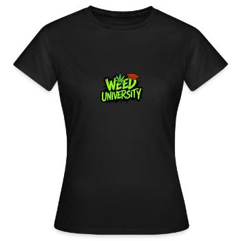 Weed university - Frauen T-Shirt - Schwarz - Vorne - AI Model Female 172 dark (172cm)