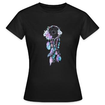 dream catcher - Women's T-Shirt - black - Front - AI Model Female 172 dark (172cm)