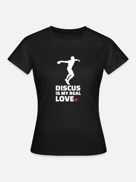 Diskus - Frauen T-Shirt - Schwarz