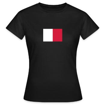 Malta - Frauen T-Shirt - Schwarz - Vorne - AI Model Female 172 dark (172cm)