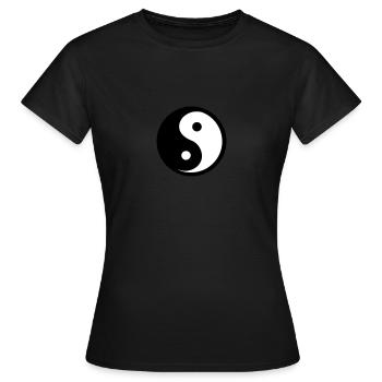 Ying Yang - Women's T-Shirt - black - Front - AI Model Female 172 dark (172cm)