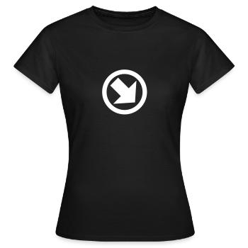 pfeil fall - Frauen T-Shirt - Schwarz - Vorne - AI Model Female 172 dark (172cm)