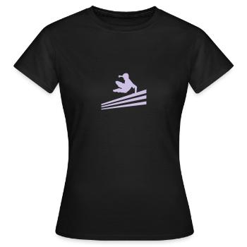Parkour - Women's T-Shirt - black - Front - AI Model Female 172 dark (172cm)