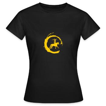 Voltige cheval - T-shirt Femme - noir - Devant - AI Model Female 172 dark (172cm)