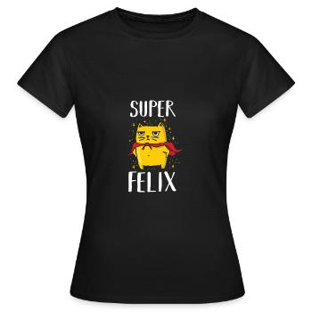 Felix - Frauen T-Shirt - Schwarz - Vorne - AI Model Female 172 dark (172cm)