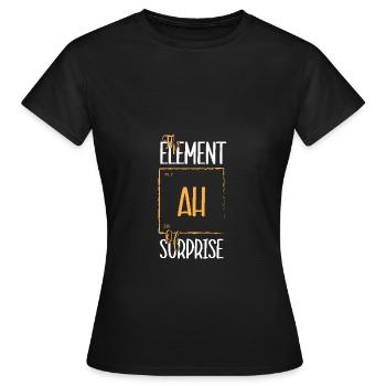 Tableau périodique - T-shirt Femme - noir - Devant - AI Model Female 172 dark (172cm)