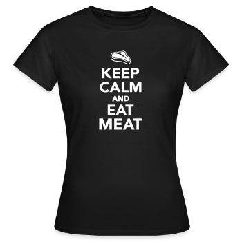 viande - T-shirt Femme - noir - Devant - AI Model Female 172 dark (172cm)
