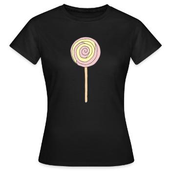 sucette - T-shirt Femme - noir - Devant - AI Model Female 172 dark (172cm)