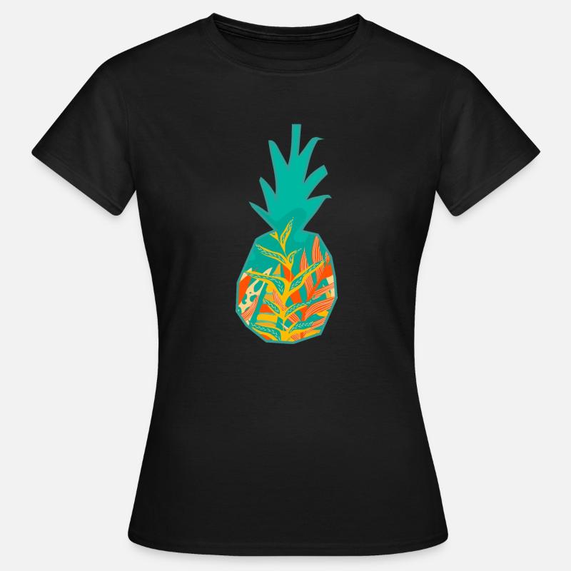 Modern Pineapple Design - Women's T-Shirt - black