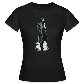 MYSTERY SOLVER - Women's T-Shirt - black - Front - AI Model Female 172 dark (172cm)