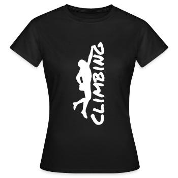 Climbing - T-shirt Femme - noir - Devant - AI Model Female 172 dark (172cm)