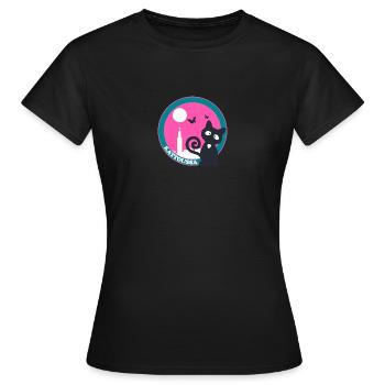 KATTOUSSA BLACK CAT ARABIC NAME - Women's T-Shirt - black - Front - AI Model Female 172 dark (172cm)