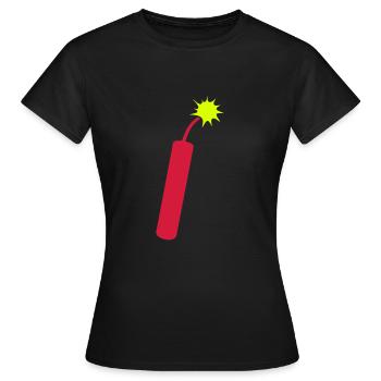 dynamite meche allume 1206 - T-shirt Femme - noir - Devant - AI Model Female 172 dark (172cm)