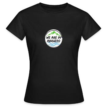 NOUS SOMMES DANS LES ABRUZZES - T-shirt Femme - noir - Devant - AI Model Female 172 dark (172cm)