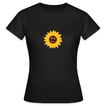 sonnenblume - Frauen T-Shirt - Schwarz - Vorne - AI Model Female 172 dark (172cm)
