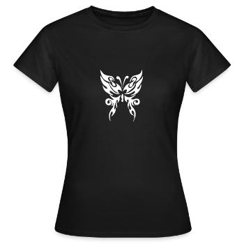 Papillon Printemps Gratuit - T-shirt Femme - noir - Devant - AI Model Female 172 dark (172cm)