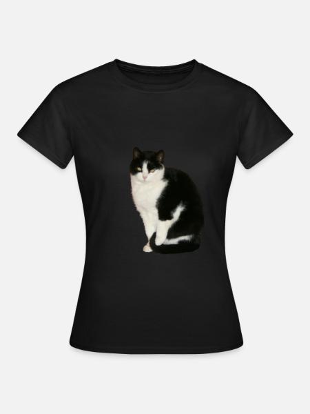 Katze schwarz - weiß - Frauen T-Shirt -