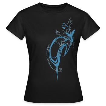 Phoenix - T-shirt Femme - noir - Devant - AI Model Female 172 dark (172cm)