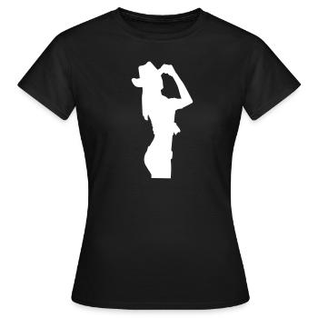 Cowboy - T-shirt Femme - noir - Devant - AI Model Female 172 dark (172cm)