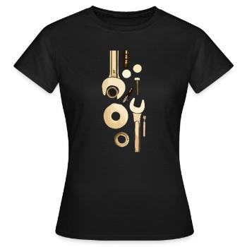 tool - Women's T-Shirt - black - Front - AI Model Female 172 dark (172cm)