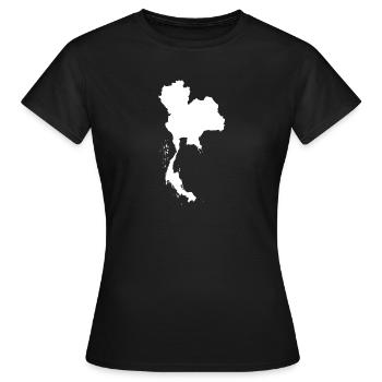 La Thaïlande - T-shirt Femme - noir - Devant - AI Model Female 172 dark (172cm)