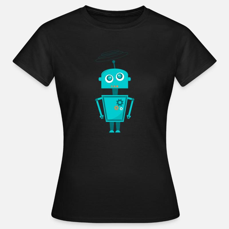 robot - Women's T-Shirt - black