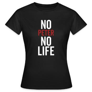 No Peter No Life - Women's T-Shirt - black - Front - AI Model Female 172 dark (172cm)