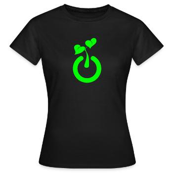 Einfach mal abschalten im Garten /Pflanzen - Frauen T-Shirt - Schwarz - Vorne - AI Model Female 172 dark (172cm)