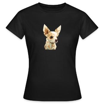 Chihuahua - T-shirt Femme - noir - Devant - AI Model Female 172 dark (172cm)