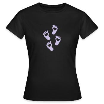 baby - Women's T-Shirt - black - Front - AI Model Female 172 dark (172cm)