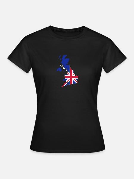UK - Great Britain - Women's T-Shirt - black