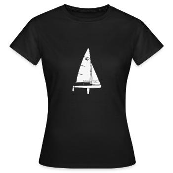 470er Riss - Frauen T-Shirt - Schwarz - Vorne - AI Model Female 172 dark (172cm)
