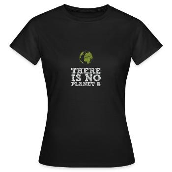 Fridays for Future - There is no Planet B - Women's T-Shirt - black - Front - AI Model Female 172 dark (172cm)
