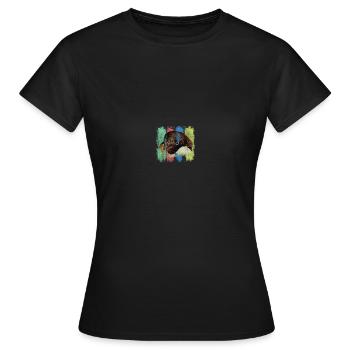 Zoo des manchots - T-shirt Femme - noir - Devant - AI Model Female 172 dark (172cm)