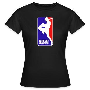 boxe française - T-shirt Femme - noir - Devant - AI Model Female 172 dark (172cm)