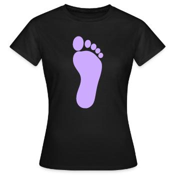 Fuß Füße Fußpflege Podologie Fußpfleger - Frauen T-Shirt - Schwarz - Vorne - AI Model Female 172 dark (172cm)
