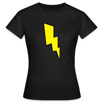 Eclair - T-shirt Femme - noir - Devant - AI Model Female 172 dark (172cm)