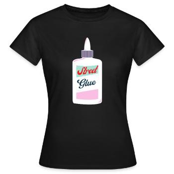 Streetglue / Superglue pour la rue - T-shirt Femme - noir - Devant - AI Model Female 172 dark (172cm)