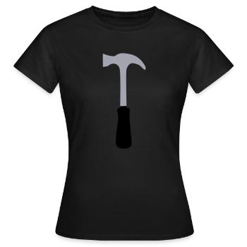 hammer - Frauen T-Shirt - Schwarz - Vorne - AI Model Female 172 dark (172cm)