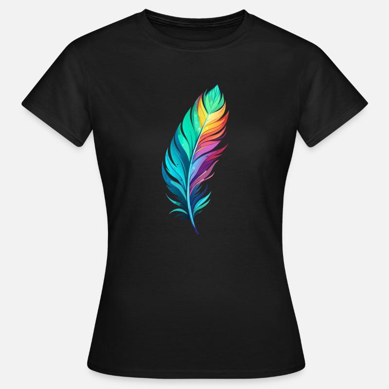 FEATHER - Women's T-Shirt - black
