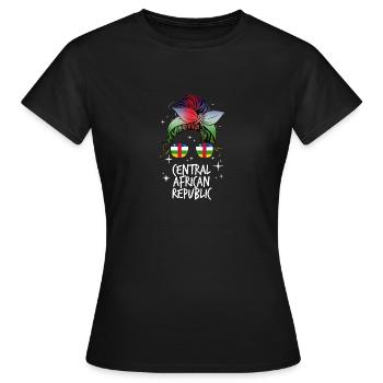 République centrafricaine - T-shirt Femme - noir - Devant - AI Model Female 172 dark (172cm)